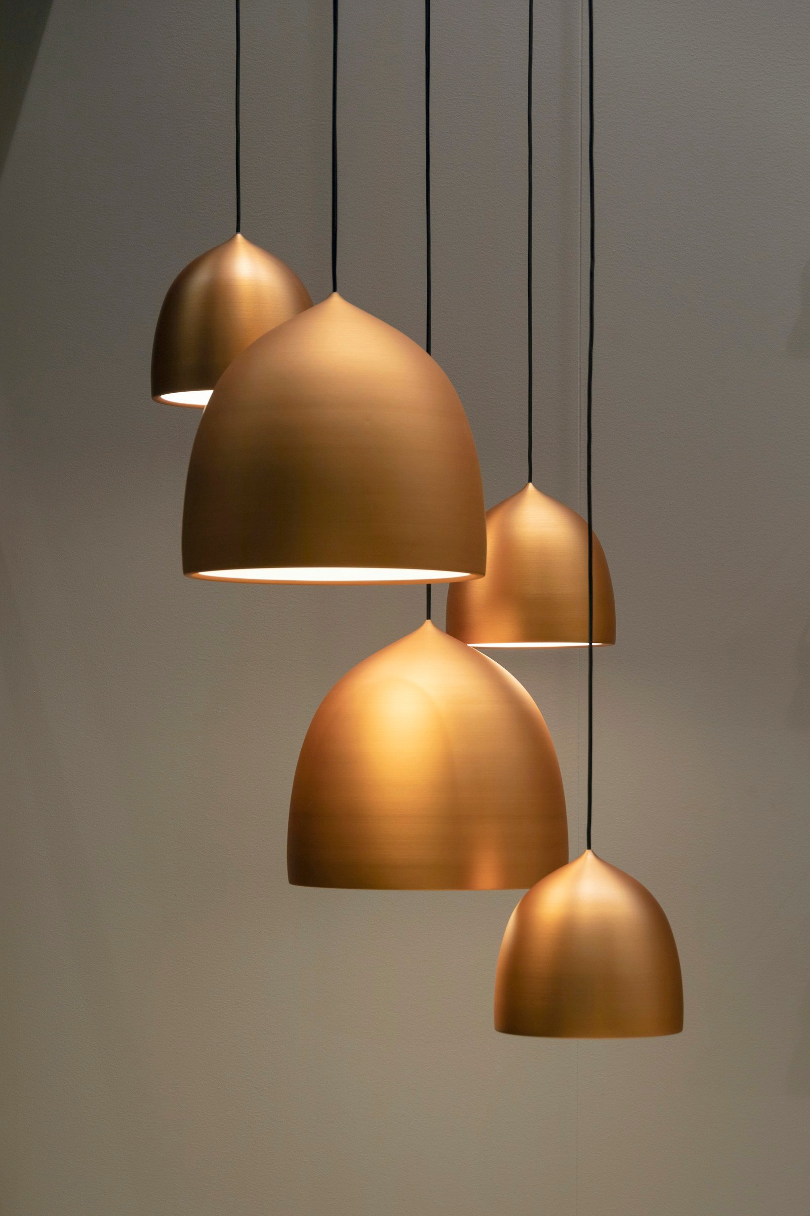 Warm designer pendant lighting